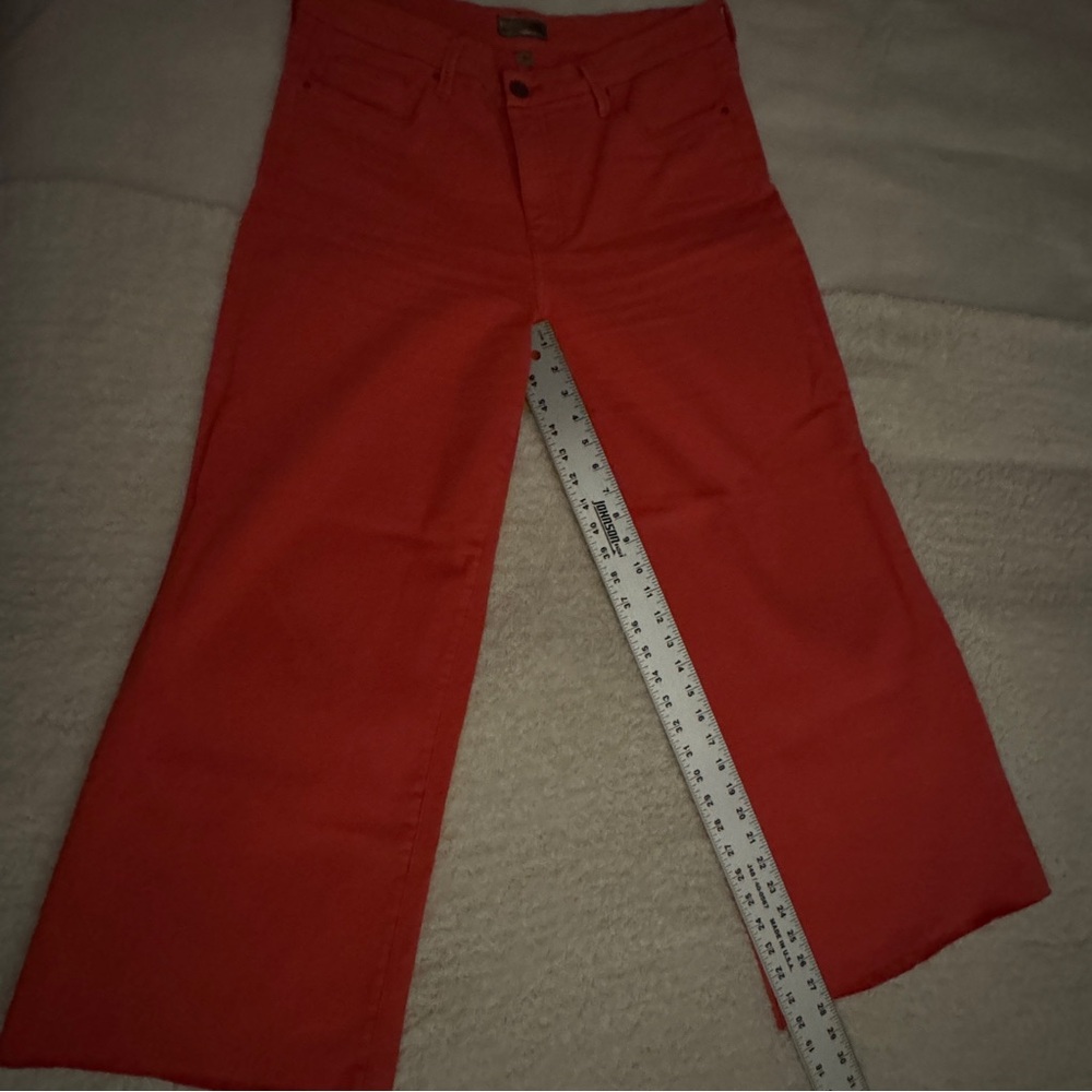 KUT from the Kloth Meg High Rise Wide Leg Jeans Orange Size 12 - Picture 8 of 8